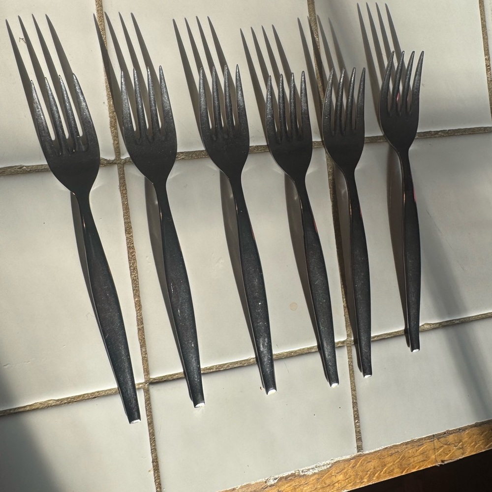 Elegant Stainless silver Dining Fork Set of 6